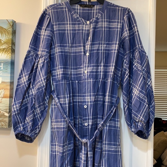 ZARA | Checked Tunic Dress - Picture 4 of 7